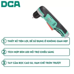 Máy khoan góc dùng pin DCA ADJZ14-10EK 12V