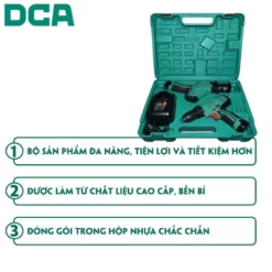 Bộ combo máy khoan, máy cưa kiếm dùng pin DCA ADKIT02EK