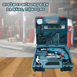 Máy khoan động lực Bosch GSB 550 (bộ set valy 19 món phụ kiện)
