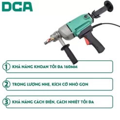 Máy khoan đá dùng điện DCA AZZ02-160 1800W