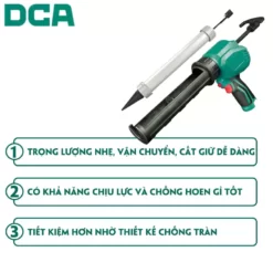 Máy bơm silicon dùng pin DCA ADPJ12EK 12V