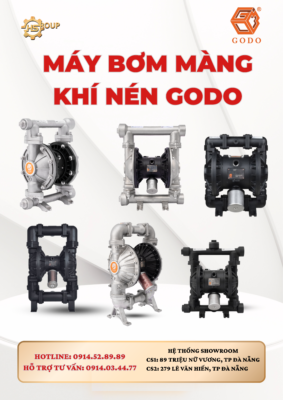 Máy bơm màng khí nén GODO – Giải pháp bơm hiệu quả cho công nghiệp hiện đại